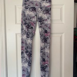 flower high waisted Lululemon leggings